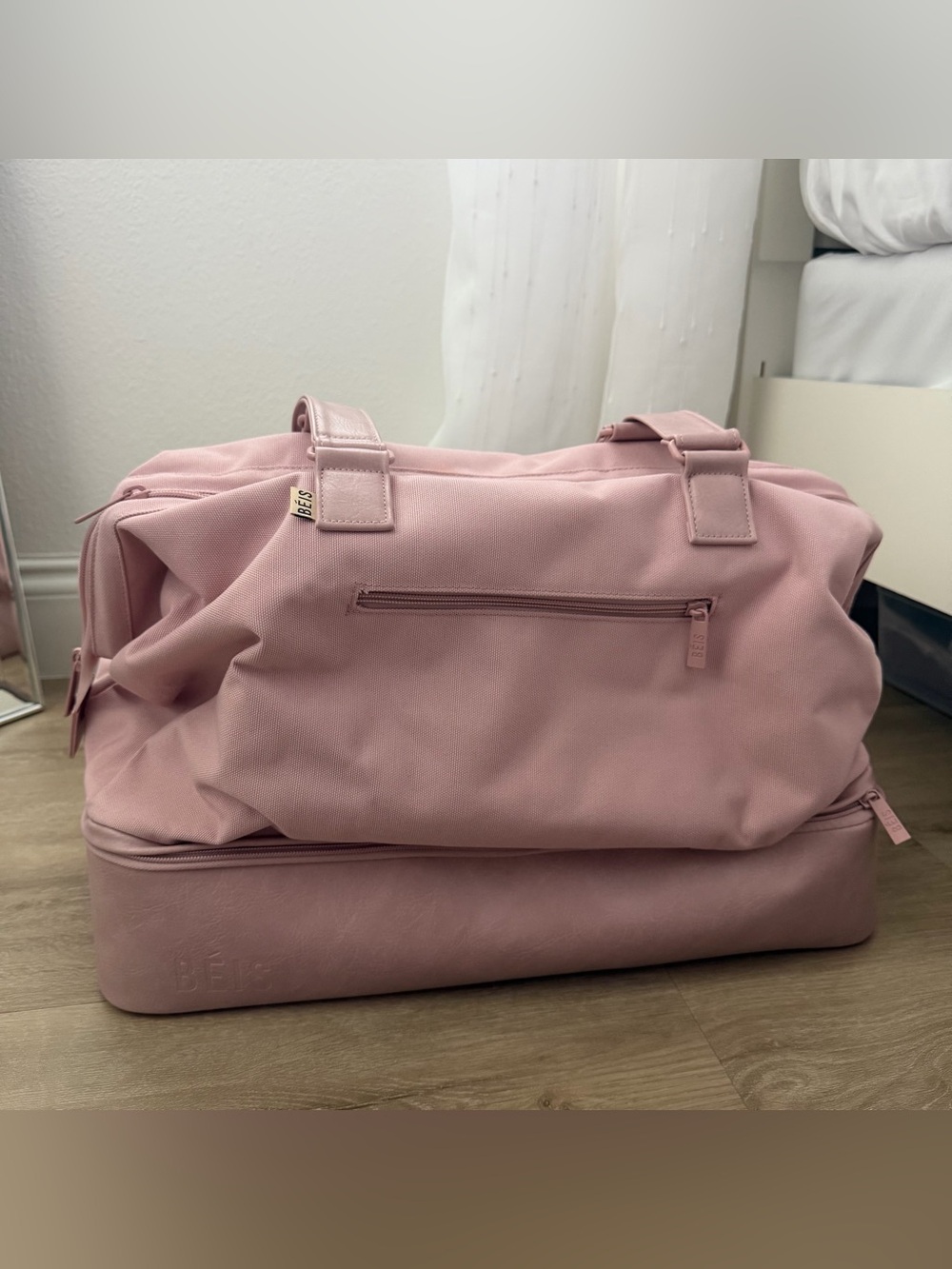 Beis The Convertible Weekender in Atlas Pink